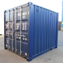 10-Foot Double Door Container - Double Front/Back Door - ISO and CSC Certified - Corten Steel RAL 5013