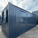 20ft x 8ft Portable Office Cabin & Canteen - Insulated Prefabricated Module with Picture Windows & Electrical Kit