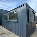 20ft x 8ft Portable Office Cabin & Canteen - Insulated Prefabricated Module with Picture Windows & Electrical Kit