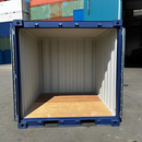 8-Foot Container - Blue - Corten Steel with Lockbox and Marine Floor