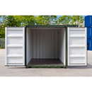 10-Foot Container - Green - CSC Certified Corten Steel with Lockbox and Marine Floor