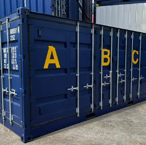20-Foot Open Side Container - 4 Side Doors - Corten Steel for Easy Storage and Loading