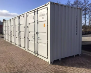 40ft High Cube Side Opening Shipping Container – 4 Side Doors, Extra Height, Heavy-Duty Corten Steel