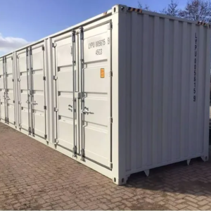 40ft High Cube Side Opening Shipping Container – 4 Side Doors, Extra Height, Heavy-Duty Corten Steel