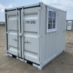 8 Cubic Foot Mini Container - Prefabricated Module with Door and Window - Office, Lab, and Storage Use